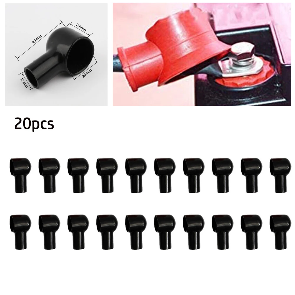 20PCS Battery Terminal Cover Boots Insulating Protective Lug Cap 12x20mm Insulation Rubber Skin Car Connectors Accessories
20PCS Battery Terminal Cover Boots Insulating Protective Lug Cap 12x20mm Insulation Rubber Skin Car Connectors Accessories
