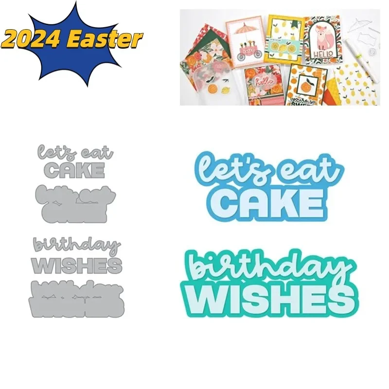 Let's Eat Cake Birthday Wishes Metal Cutting Dies Stamps Scrapbook Diary Decoration Embossing Template DIY Greeting Card Handmad
Let's Eat Cake Birthday Wishes Metal Cutting Dies Stamps Scrapbook Diary Decoration Embossing Template DIY Greeting Card Handmad