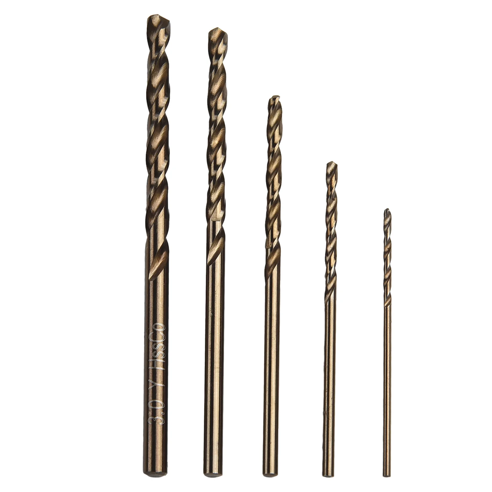 5pc M35 Cobalt Drill Bit HSS-Co Straight Handle Drill 135 Degree Split Point Tip Auger Bit 1mm 1.5mm 2mm 2.5mm 3mm Handheld Tool
5pc M35 Cobalt Drill Bit HSS-Co Straight Handle Drill 135 Degree Split Point Tip Auger Bit 1mm 1.5mm 2mm 2.5mm 3mm Handheld Tool