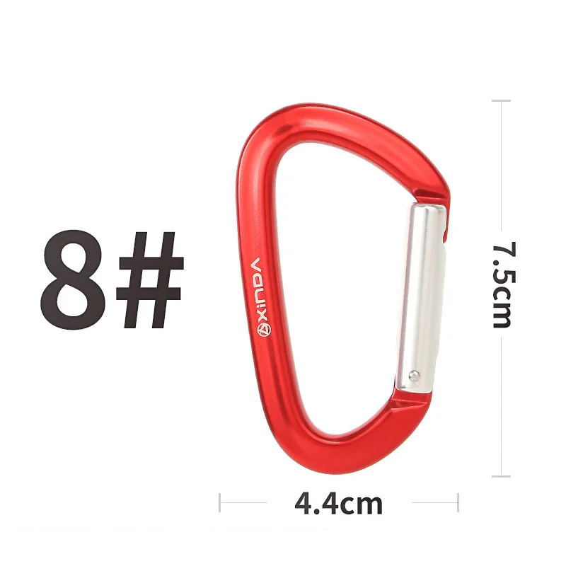 Professional Climbing Carabiner Aviation Aluminum Safety Lock Outdoor Climbing Ascend Mountaineering Equipment
Professional Climbing Carabiner Aviation Aluminum Safety Lock Outdoor Climbing Ascend Mountaineering Equipment