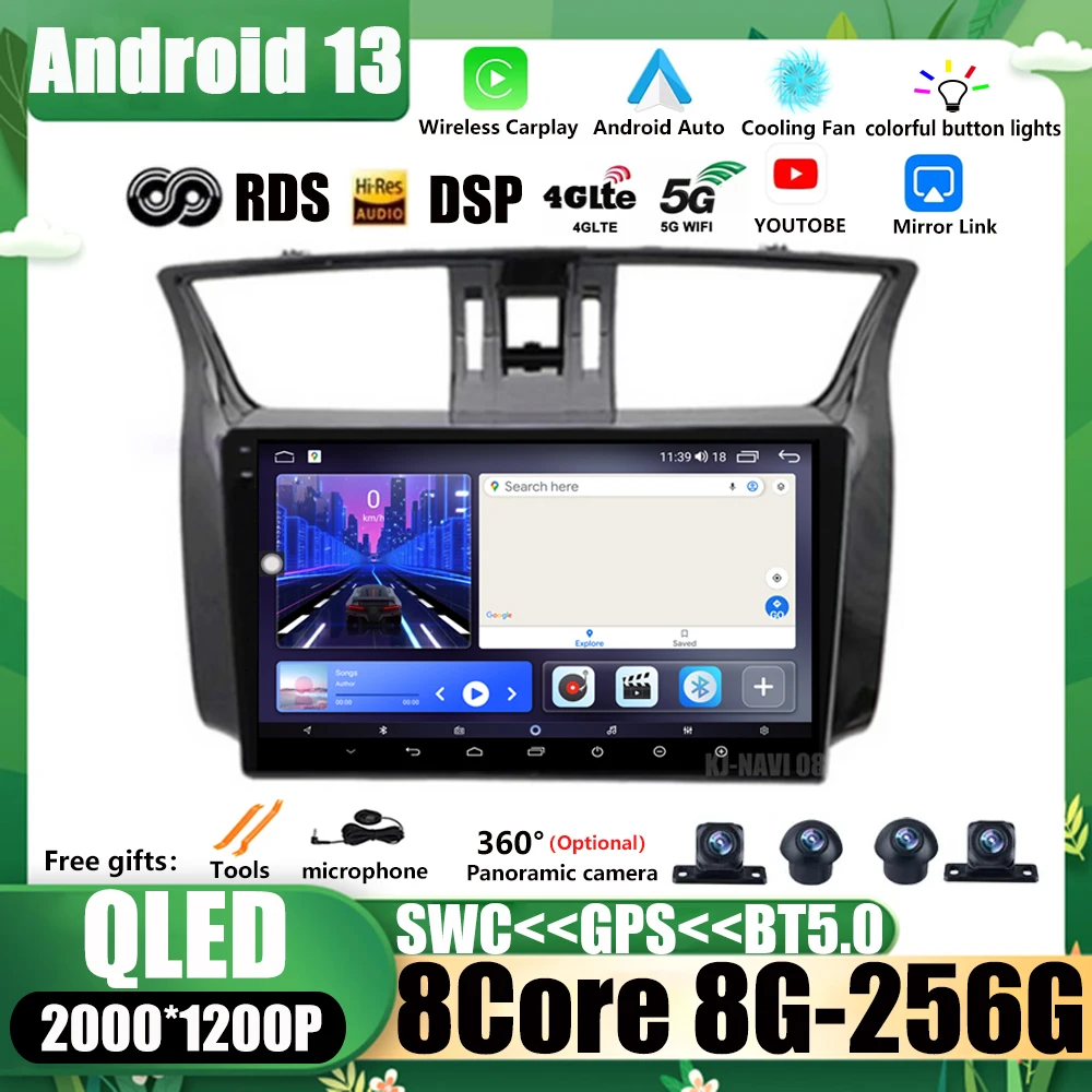 Автомагнитола для Nissan Sylphy B17 Sentra 12 2012-2018, 10 дюймов, Android 13, навигация, мультимедийный видеоплеер для Carplay, GPS, Авторадио
Автомагнитола для Nissan Sylphy B17 Sentra 12 2012-2018, 10 дюймов, Android 13, навигация, мультимедийный видеоплеер для Carplay, GPS, Авторадио