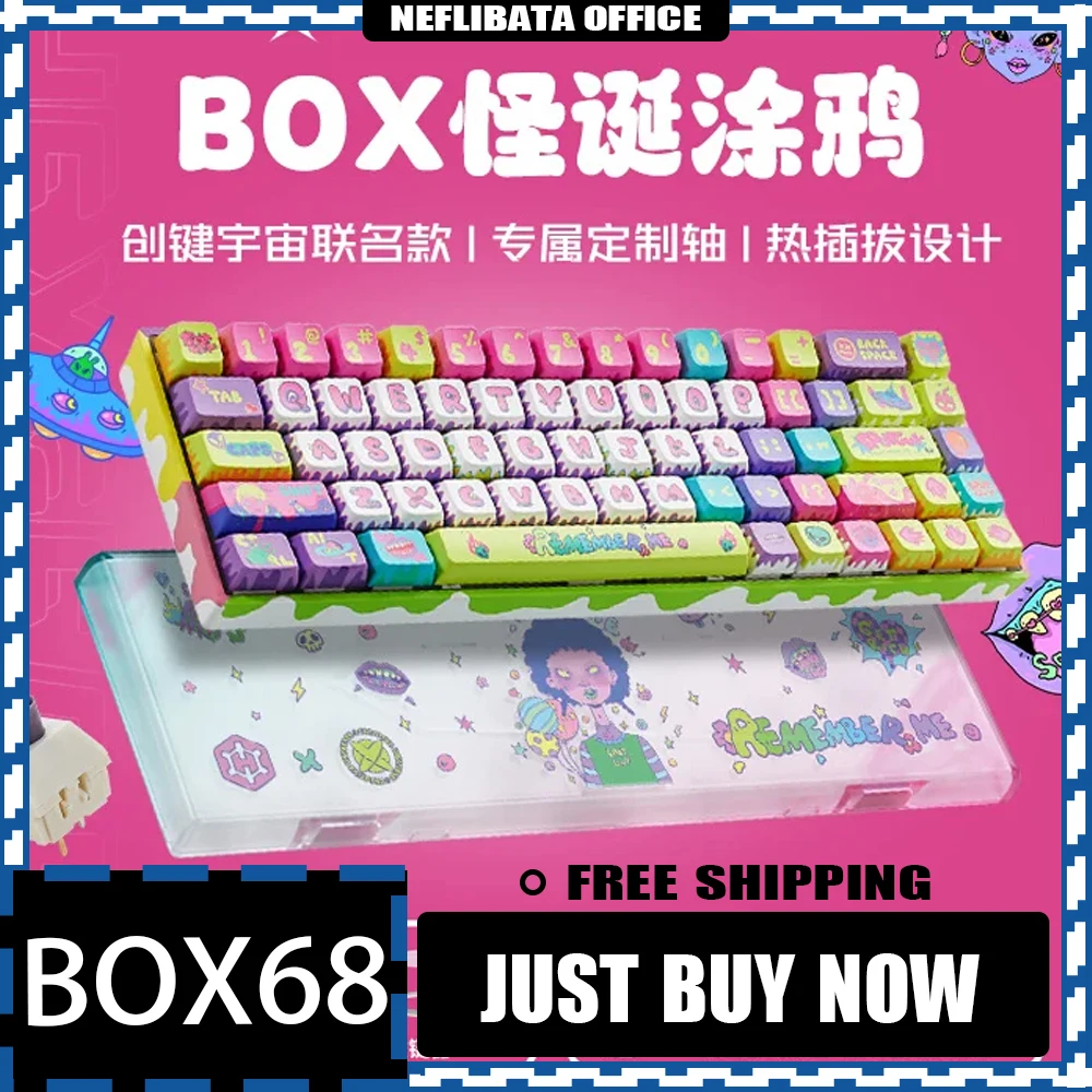 Hyeku Box68 Mechanical Keyboard Type-C Customized Three Mode 2.4G Bluetooth Wireless Keyboard RGB Hot-Swap Gasket Pc Man Gifts
Hyeku Box68 Mechanical Keyboard Type-C Customized Three Mode 2.4G Bluetooth Wireless Keyboard RGB Hot-Swap Gasket Pc Man Gifts