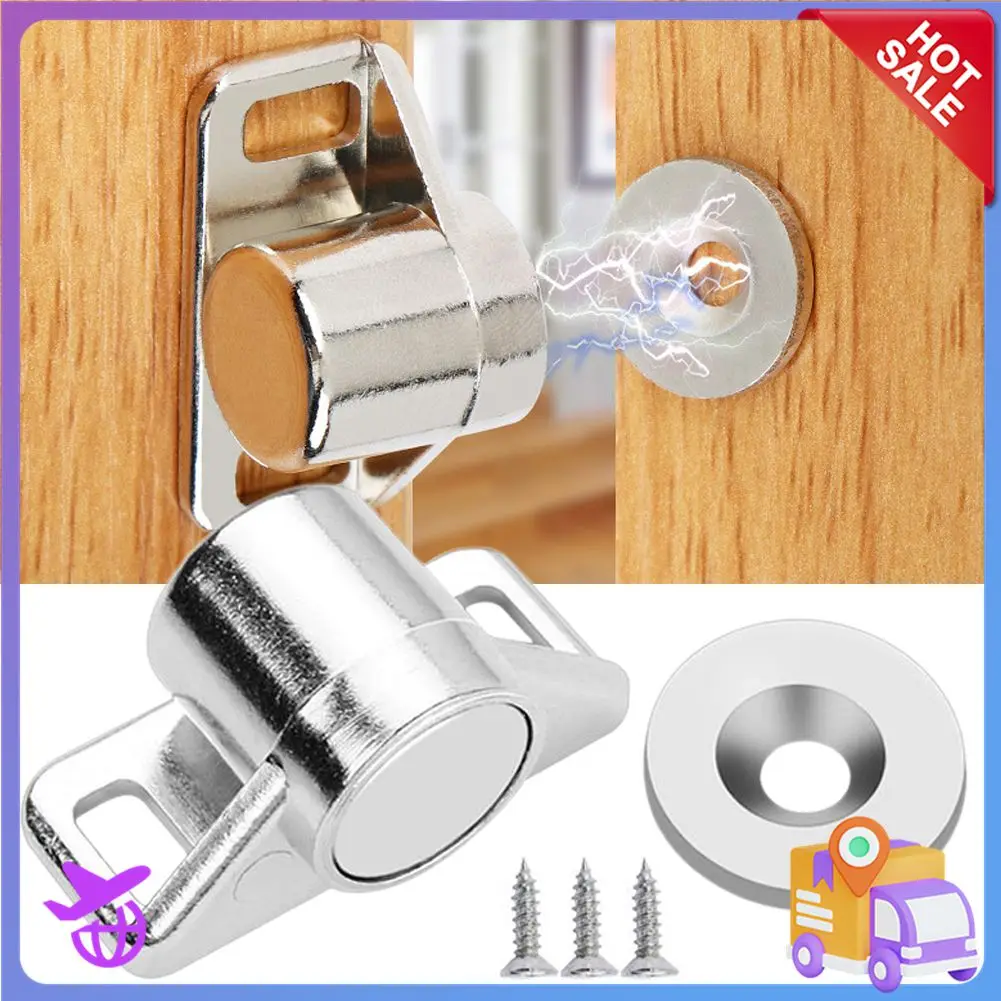 

Magnetic Cabinet Catches Magnet Door Stops Door Closer Zinc-Alloy Magnetic Catch Latch For Doors Cabinet Cupboard Closer