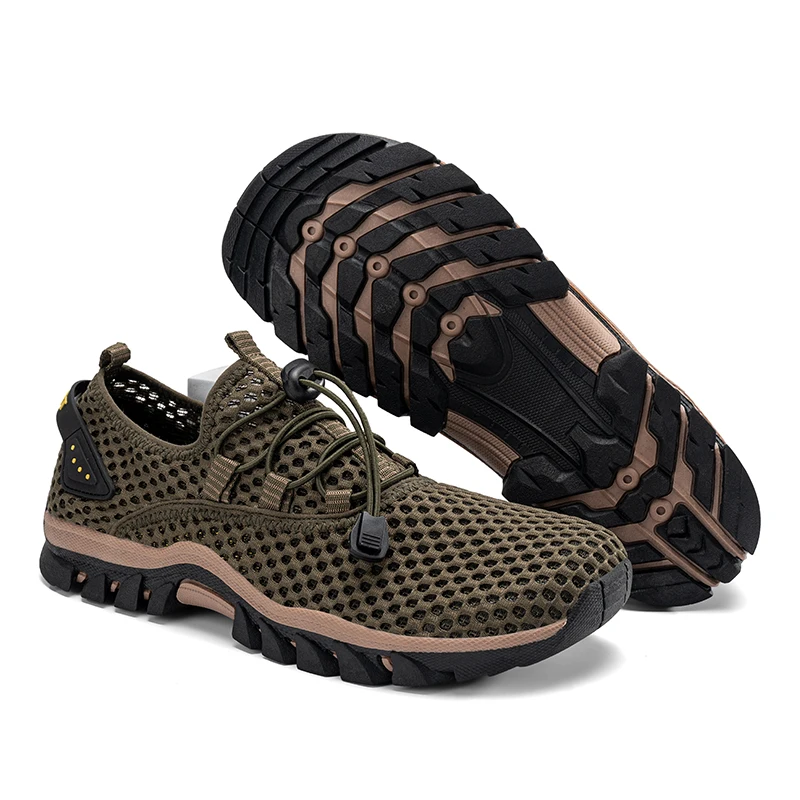 

Мужские походные туфли, нескользящая обувь для скалолазания и треккинга, супер яркие Летние повседневные туфли для мужчин, дышащие сетчатые уличные кроссовки