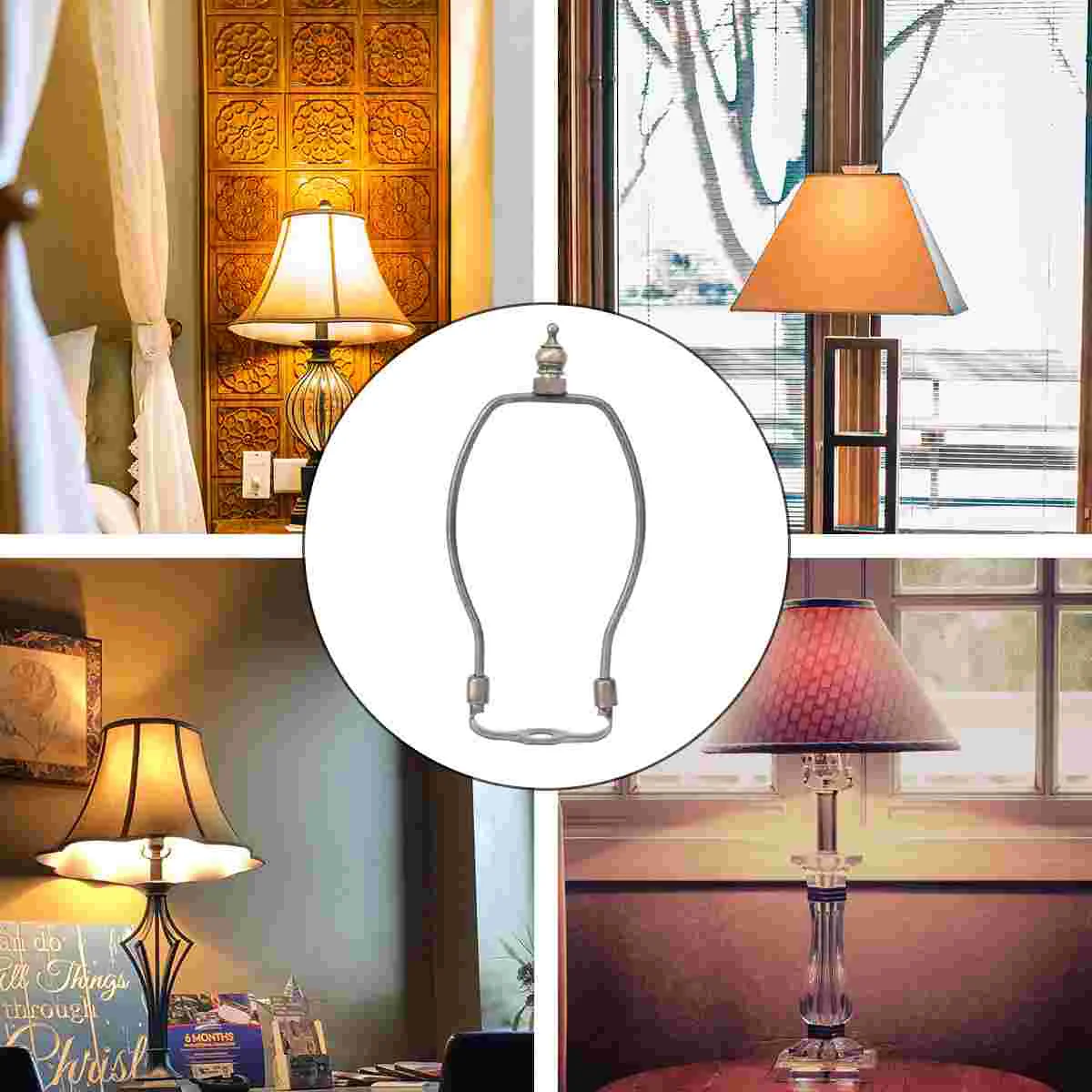 Lamp Harp Holder Horn Lamp Bracket Horn Lamp Frame Horn Light Bracket Iron Lamp Bracket (6/7/8 Inch, Bronze)
Lamp Harp Holder Horn Lamp Bracket Horn Lamp Frame Horn Light Bracket Iron Lamp Bracket (6/7/8 Inch, Bronze)