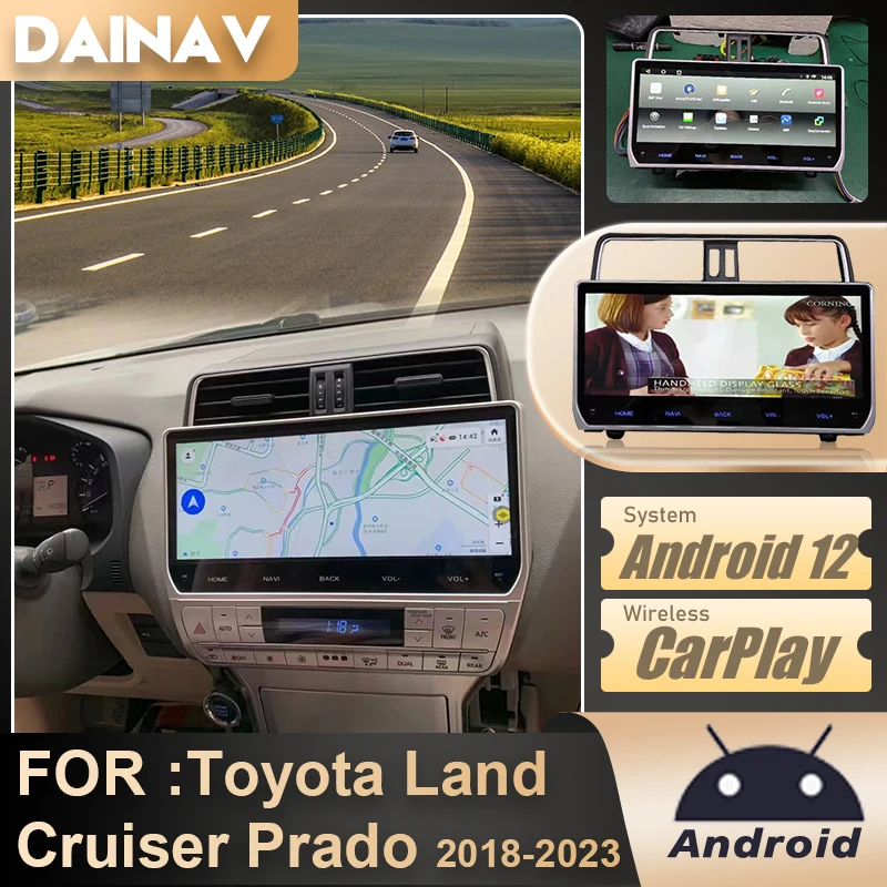 12,3 дюймовый Android 12 автомобильный радиоприемник для Toyota Land Cruiser Prado 2018-2023, мультимедийный плеер с GPS-навигацией, головное устройство для Carplay
12,3 дюймовый Android 12 автомобильный радиоприемник для Toyota Land Cruiser Prado 2018-2023, мультимедийный плеер с GPS-навигацией, головное устройство для Carplay