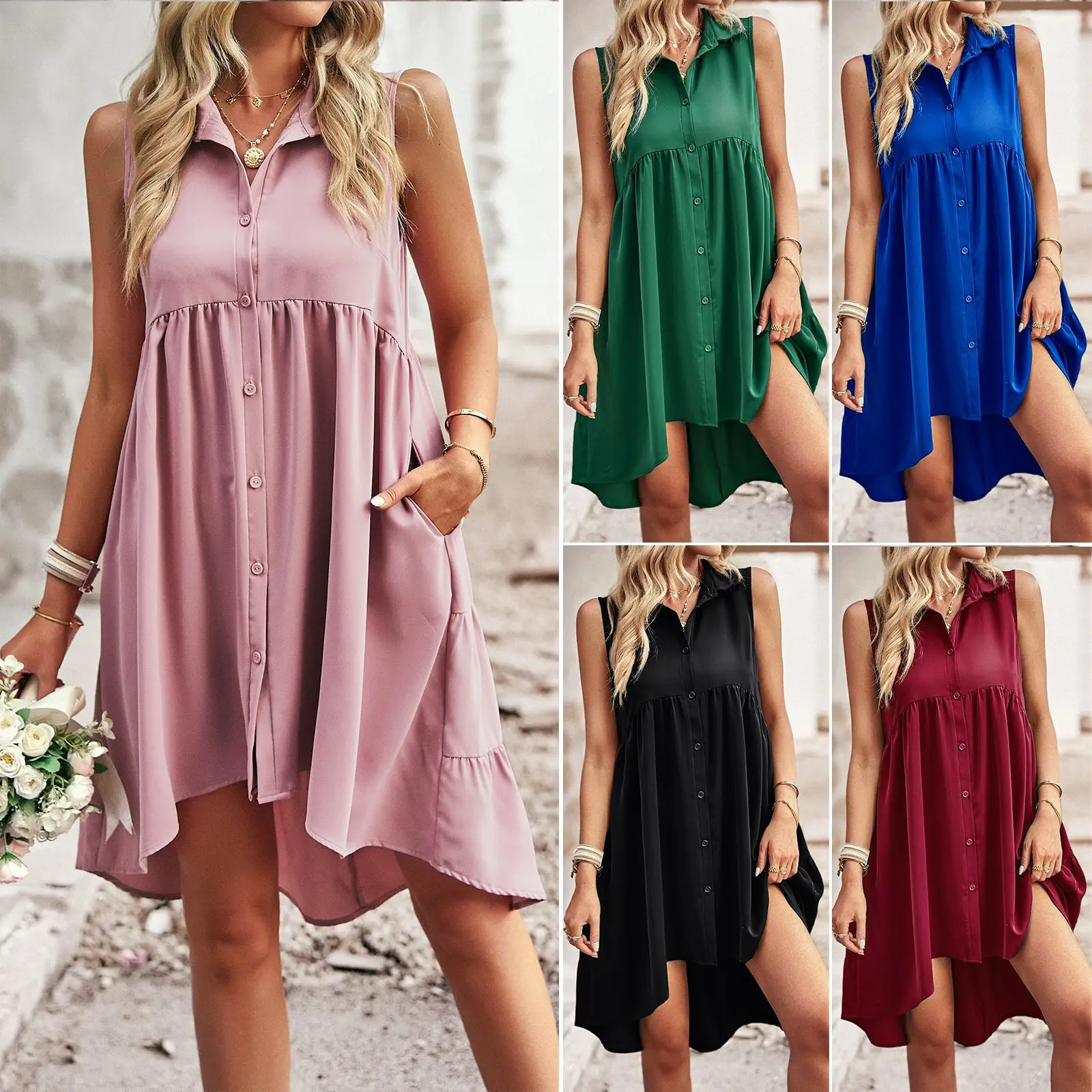 NS Style Dress 2023 Summer Sleeveless Front Short Back Long A-line Skirt Y2k Elegant and Pretty Women's Dresses
NS Style Dress 2023 Summer Sleeveless Front Short Back Long A-line Skirt Y2k Elegant and Pretty Women's Dresses