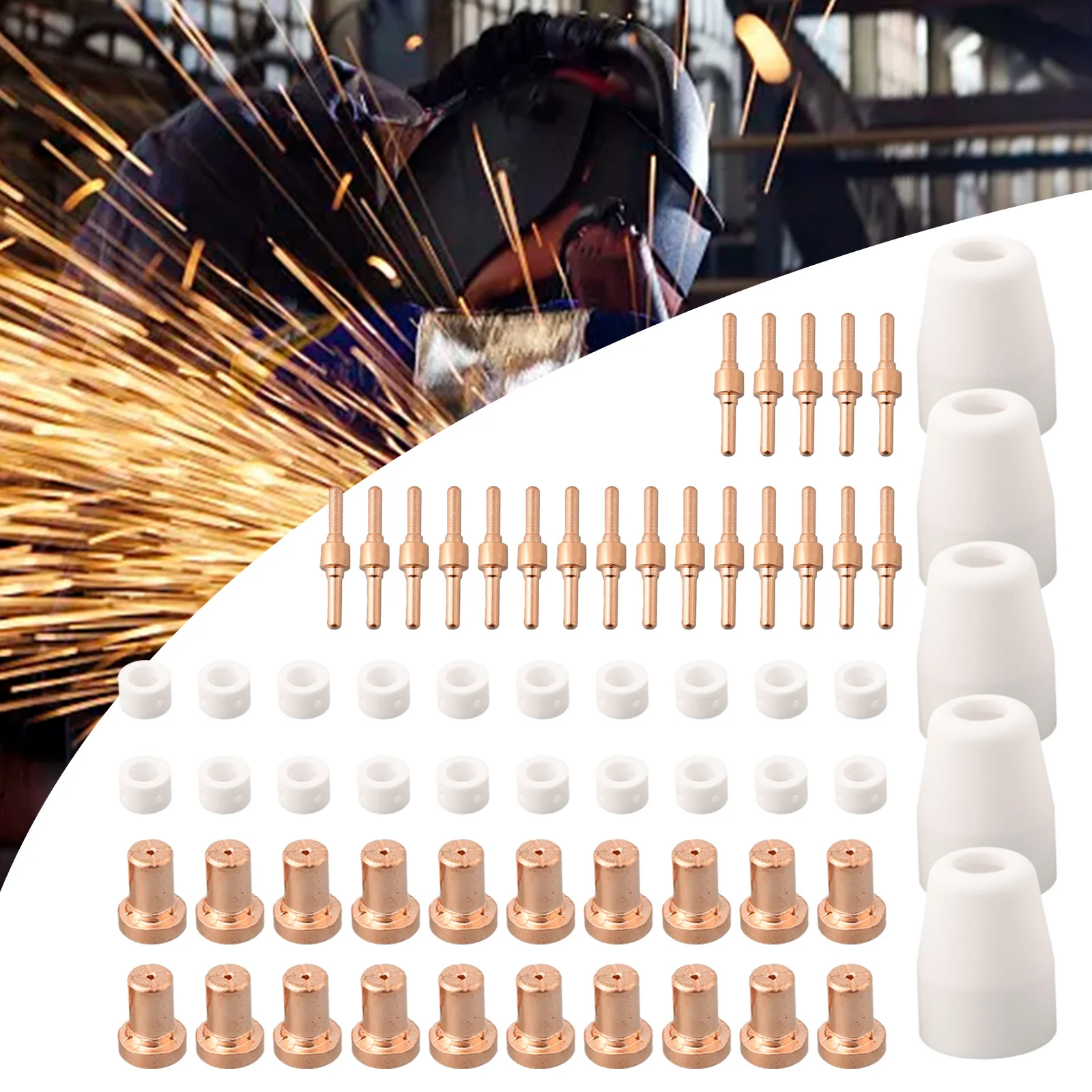 Mitech Welding accessories 65pcs CUT30-50 For Jasic PT31 Riland Welding Accessories Kit Set High quality
Mitech Welding accessories 65pcs CUT30-50 For Jasic PT31 Riland Welding Accessories Kit Set High quality