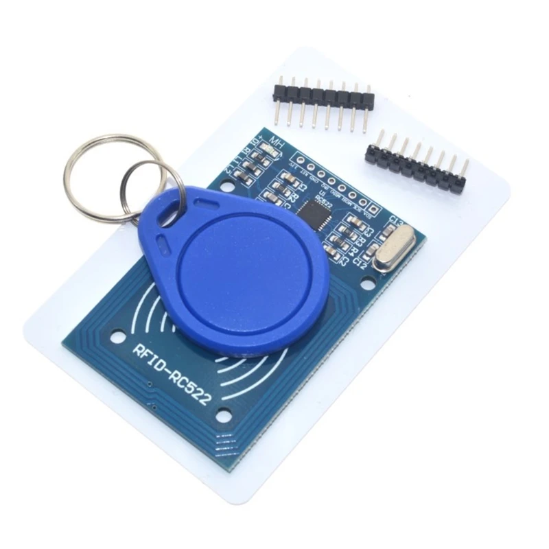 Advanced RFID-RC522 Kit Card Sensor Module Set with S-50 Blank Card with for KEY Ring for Raspberry-Pi Arduinos
Advanced RFID-RC522 Kit Card Sensor Module Set with S-50 Blank Card with for KEY Ring for Raspberry-Pi Arduinos