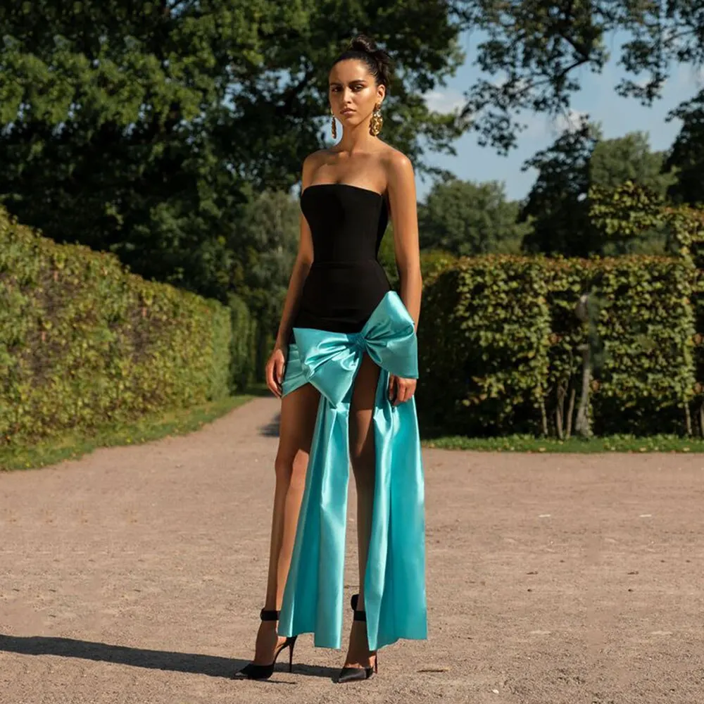 Fashionvane Black Short Prom Dresses Big Bow Night Club Party Vestidos Strapless Zipper Back Robe Des Cocktail Gowns
Fashionvane Black Short Prom Dresses Big Bow Night Club Party Vestidos Strapless Zipper Back Robe Des Cocktail Gowns