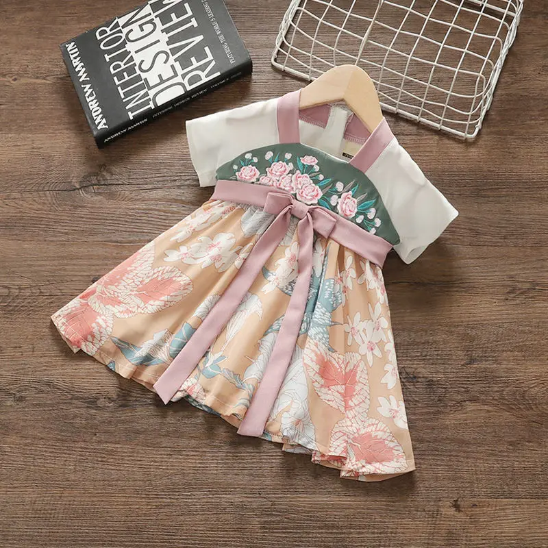 Girl Baby Dress Hanfu Chinese Style Summer Little Girl Short Sleeve Chiffon Dress Children's Princess Dress
Girl Baby Dress Hanfu Chinese Style Summer Little Girl Short Sleeve Chiffon Dress Children's Princess Dress