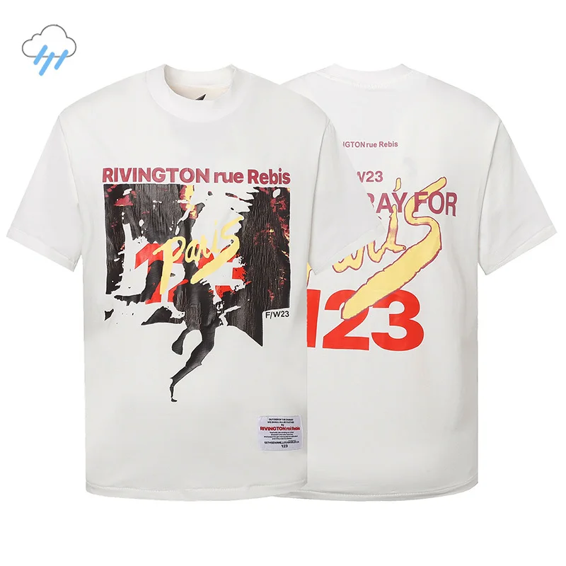 

Футболка Мужская/женская оверсайз, уличная одежда в стиле хип-хоп, с графическим принтом логотипа RRR123, топ из хлопка, винтажная тенниска с бирками, 1:1