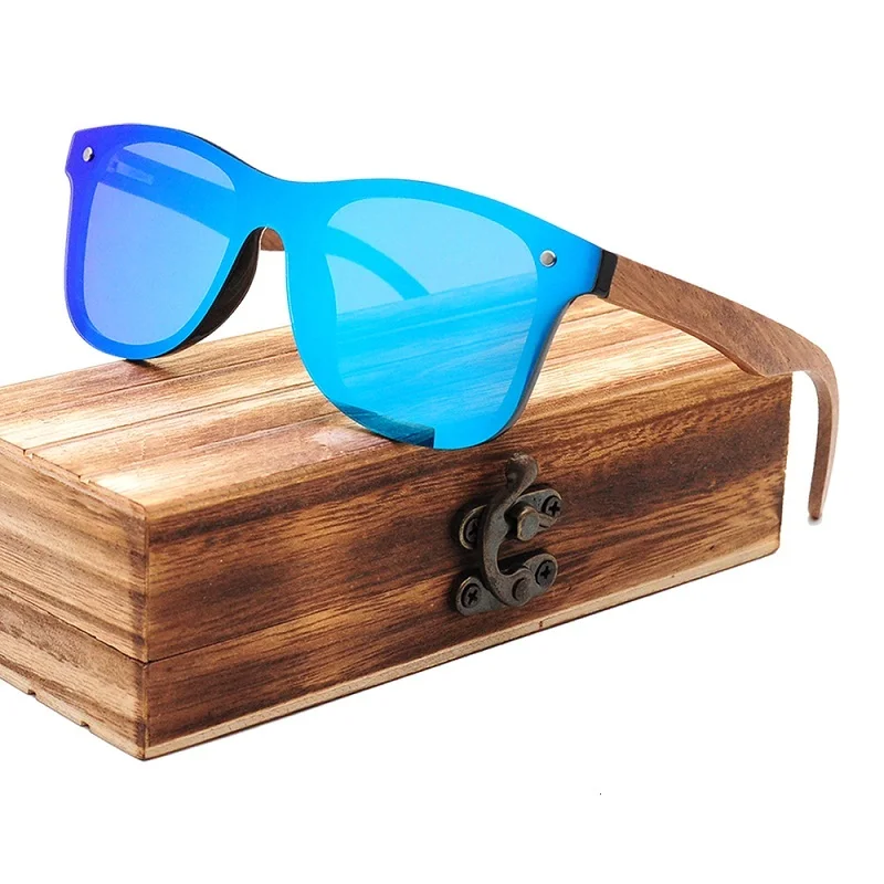 

COHK Retro Natural Bamboo Wood Sunglasses Men Women Polarized Luxury Brand Design Original Sun Glasses Oculos De Sol Masculino