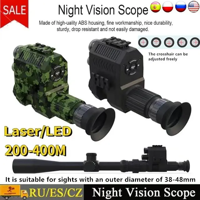 

Megaorei NK007 Night Vision Hunting Riflescope Monocular Optics Infrared Camera Photo Video Recording 200-400M in Darkness