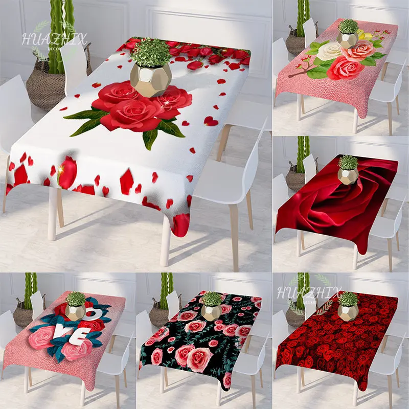 Rose Print Tablecloth Beautiful Flower Style Suitable for Coffee Dining Table Wedding Party Kitchen Home Decoration Table Cloth
Rose Print Tablecloth Beautiful Flower Style Suitable for Coffee Dining Table Wedding Party Kitchen Home Decoration Table Cloth