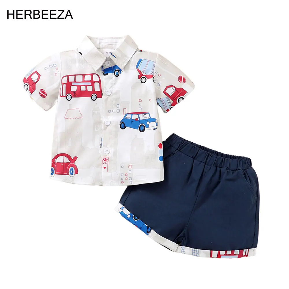 Summer Baby Kids Clothes Sets cartoon print Baby Boys Short-sleeve Casual Cotton gentleman Children Clothes 1 -8 Years Costumes
Summer Baby Kids Clothes Sets cartoon print Baby Boys Short-sleeve Casual Cotton gentleman Children Clothes 1 -8 Years Costumes