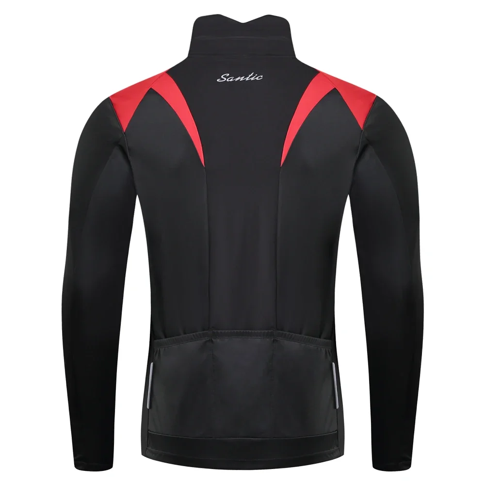 Santic الصوف MTB/الطريق دراجة جيرسي لي الشتاء الدراجات السترات يندبروف الحرارية الدافئة ركوب القمم طويلة الأكمام دراجة معطف رياضي Santic الصوف MTB/الطريق دراجة جيرسي لي الشتاء الدراجات السترات يندبروف الحرارية الدافئة ركوب القمم طويلة الأكمام دراجة معطف رياضي