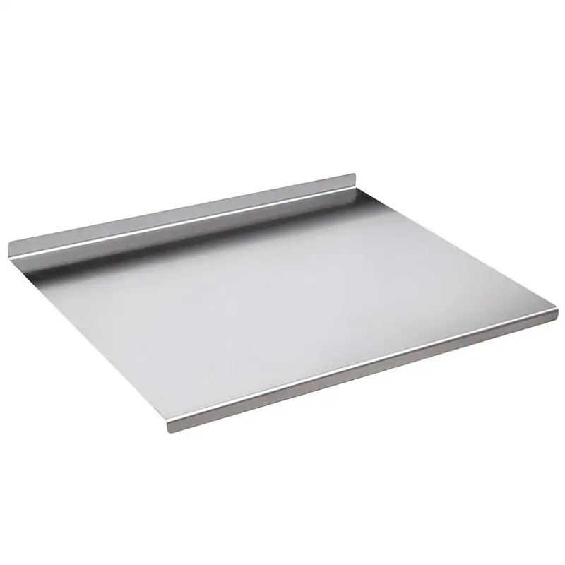 

Stainless Steel Cutting Board With Lip Large Kitchen Bread Kneading Dough Meat Rolling base Food Chopping Board Kitchen Gadget