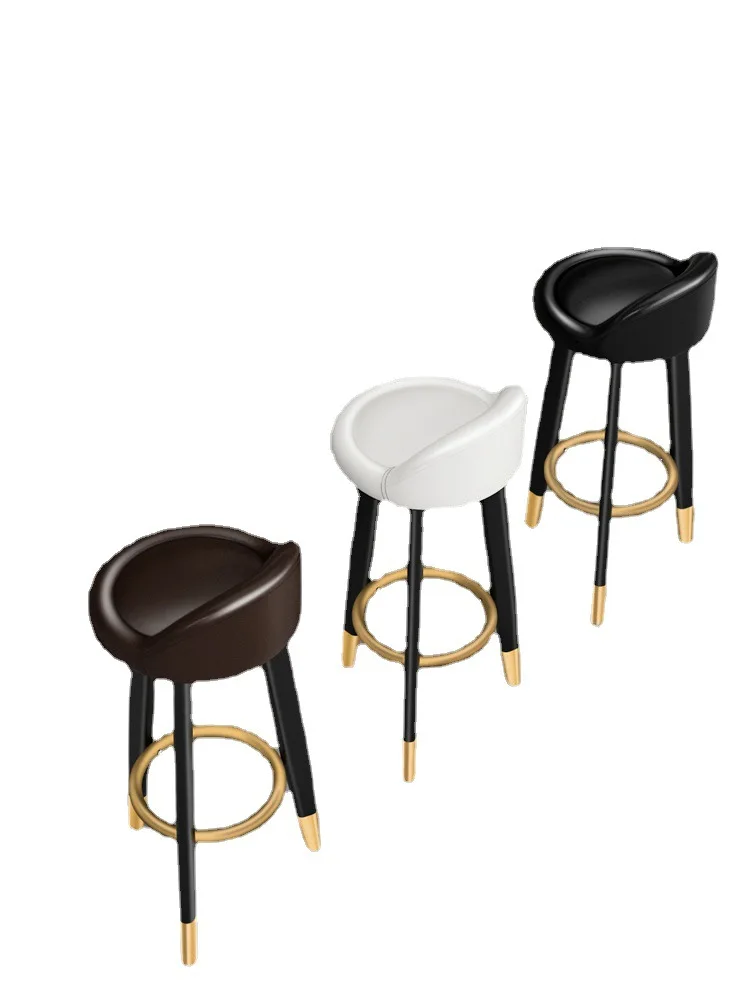 Bar chairs, light luxury, household high legged stools, front desk cash register backchairs, modern and minimalist bar chairs, N
Bar chairs, light luxury, household high legged stools, front desk cash register backchairs, modern and minimalist bar chairs, N