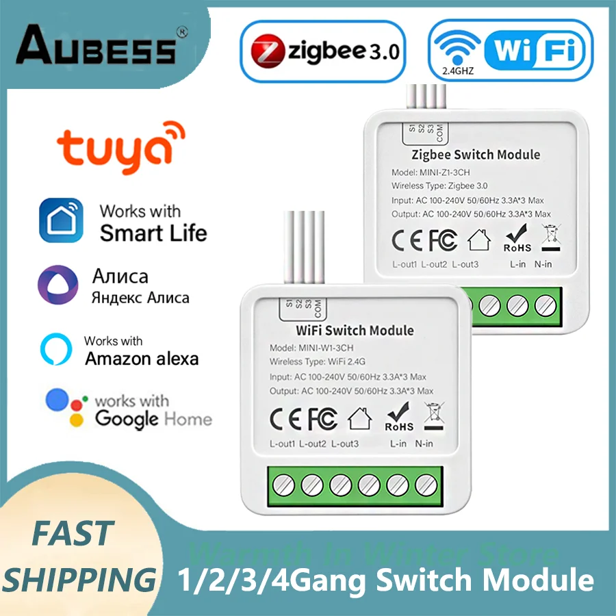 Умный выключатель Tuya Wi-Fi Zigbee, 1/2/3/4 клавиши, 2 способа управления, работа с Alexa Google Home Smart Life
Умный выключатель Tuya Wi-Fi Zigbee, 1/2/3/4 клавиши, 2 способа управления, работа с Alexa Google Home Smart Life