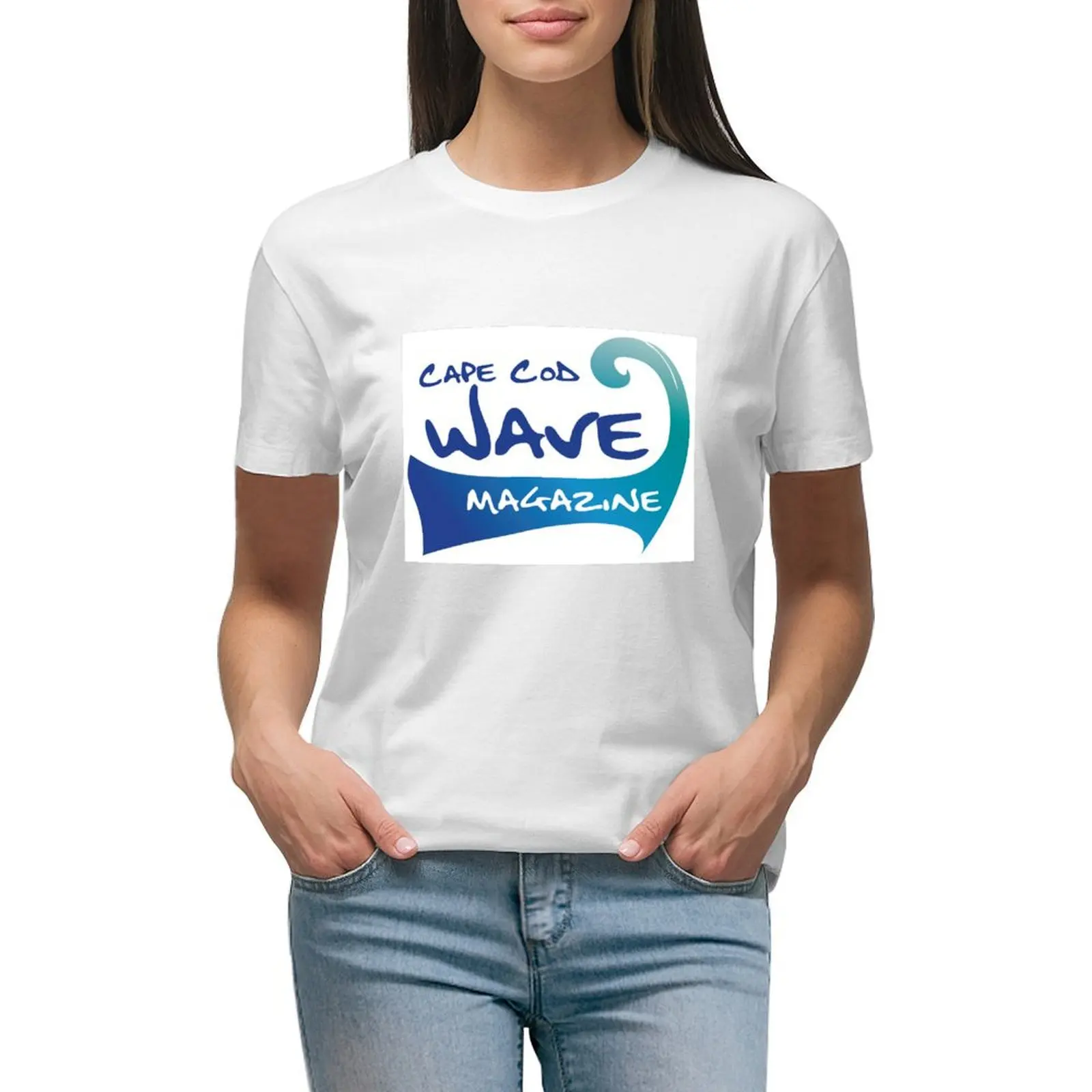 

Cape Cod Wave T-shirt hippie clothes plus size tops cute t-shirts for Women