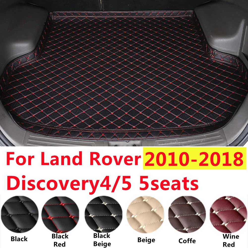 

SJ профессиональный автомобильный коврик для багажника, подходит для Land Rover Discovery3/4/5 2004-2018 XPE кожаный задний вкладыш, Задняя накладка для груза, водонепроницаемая высокая сторона
