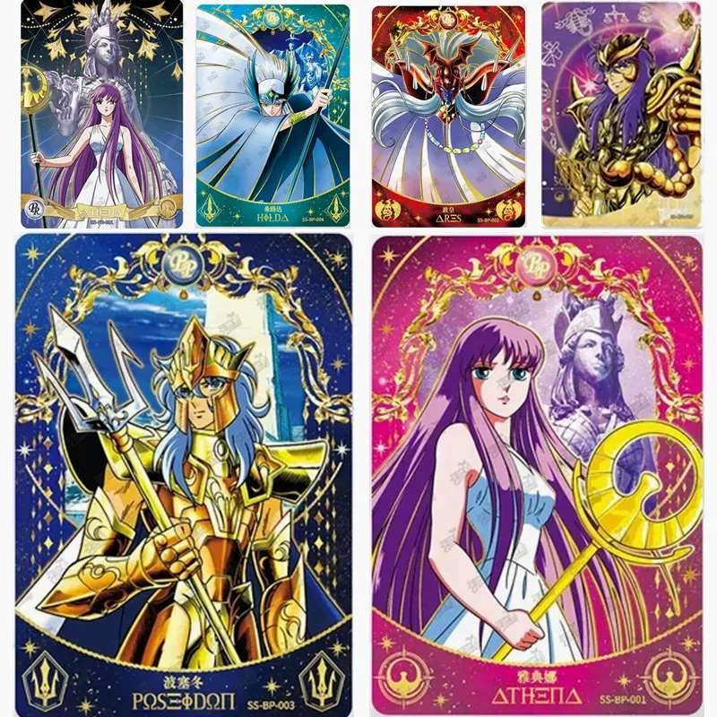 

KAYOU Genuine Saint Seiya Cards Athena Pope Poseidon Card BP UR QR Full Set Single Card Kids Toy Game Anime Rare Collection