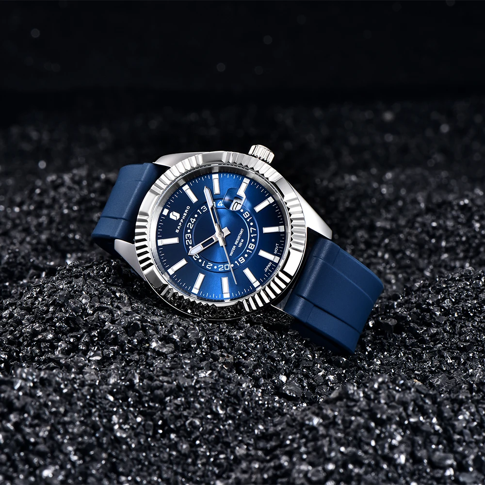 SAPPHERO men's watch 100 meters waterproof luminous quartz movement watch luxury sports business style fashion trend men's watch
SAPPHERO men's watch 100 meters waterproof luminous quartz movement watch luxury sports business style fashion trend men's watch