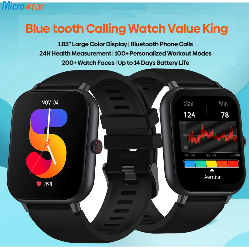 2024 New 1.83" Men Blue Tooth Call Smart Watch Health Monitoring Sport Fitness Tracking Waterproof Music Women Smartwatch
2024 New 1.83" Men Blue Tooth Call Smart Watch Health Monitoring Sport Fitness Tracking Waterproof Music Women Smartwatch
