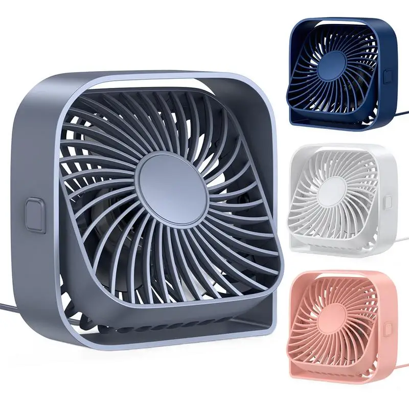 

Small USB Desk Fan USB Small Fans with 3 Speeds Strong Airflow Small but Powerful Rotate Personal Cooling Fan Adjustable Mini