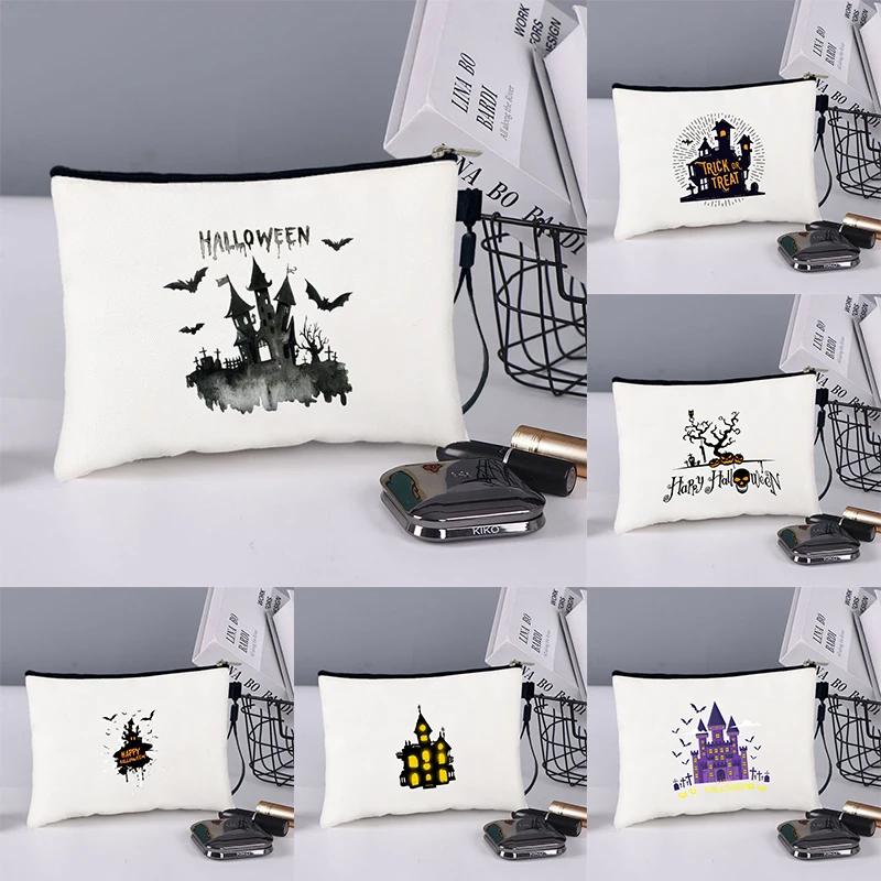 Halloween Party Castle Bat Cosmetic Bags Makeup Bags Trick or Treat Make Up Bag Pencil Case Women's Toilet Kits Customized Gift
Halloween Party Castle Bat Cosmetic Bags Makeup Bags Trick or Treat Make Up Bag Pencil Case Women's Toilet Kits Customized Gift