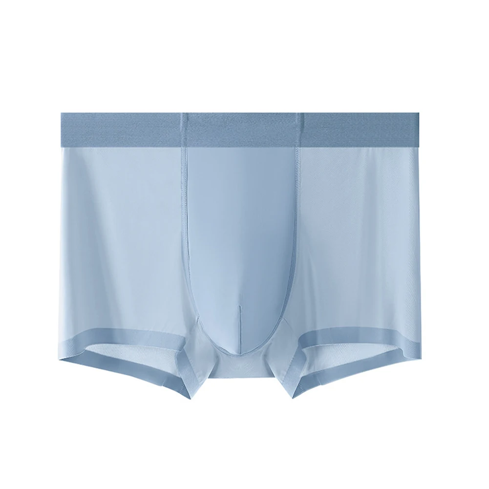 Sexy Men Ice Silk Seamless Boxer Briefs Pouch Underwear Shorts Men's Swimming Trunks Underpants For Boys Boxers Hombre
Sexy Men Ice Silk Seamless Boxer Briefs Pouch Underwear Shorts Men's Swimming Trunks Underpants For Boys Boxers Hombre