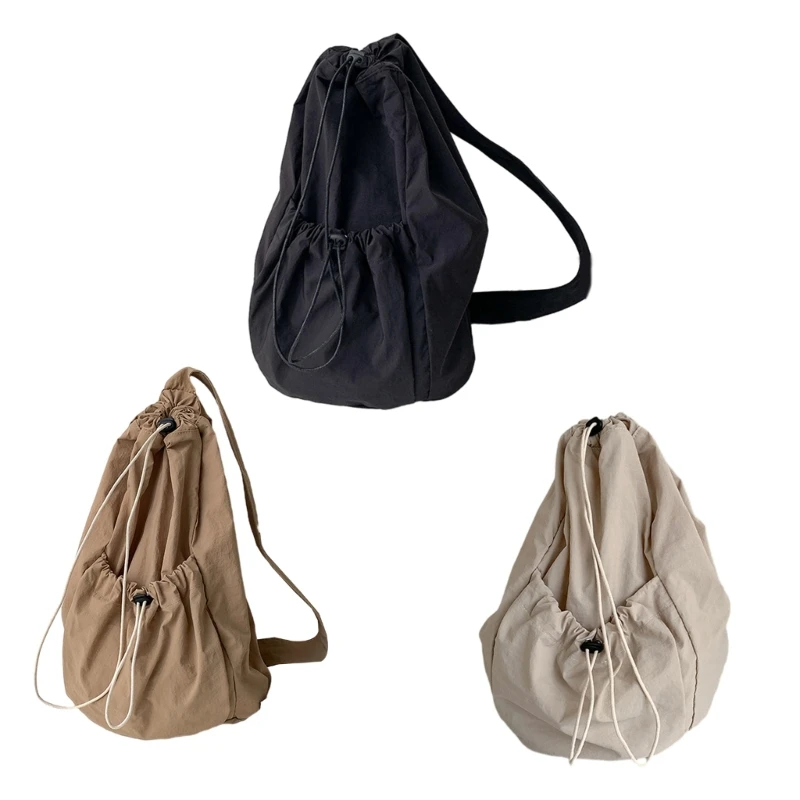 Drawstring Ruched Shoulder Bag for Women Girl Nylon Hobo Bag Lady Purse Fashion Simple Korean Crossbody Bags
Drawstring Ruched Shoulder Bag for Women Girl Nylon Hobo Bag Lady Purse Fashion Simple Korean Crossbody Bags