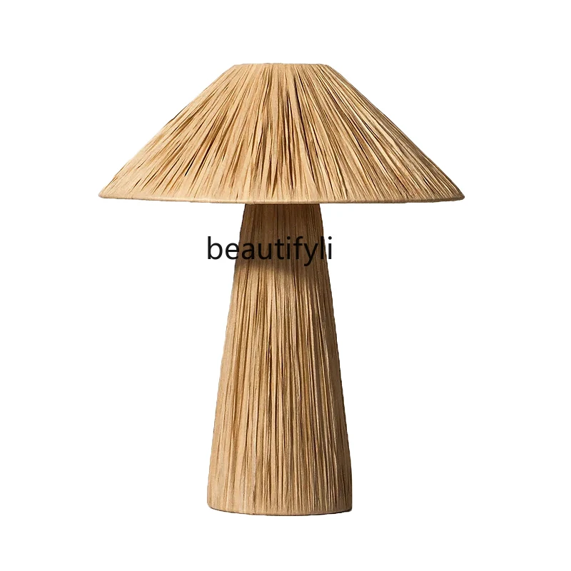 Japanese-Style Table Lamp Floor Living Room Study Bedroom Bedside Lamp Silent Style Retro Handmade Straw Woven Lamps
Japanese-Style Table Lamp Floor Living Room Study Bedroom Bedside Lamp Silent Style Retro Handmade Straw Woven Lamps