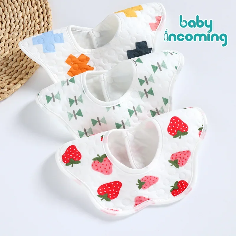 

Printing New Burping Six Layer Cloth Cotton Waterproof Child Infant Burp Baby Bibs Cloths Soft Feeding Saliva Towel Gift Stuff