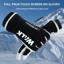 Unisex Winter Ski Gloves Waterproof Windproof Touchscreen Gloves with Reflective Strap Warm Gloves for Hiking Riding Cycling
Unisex Winter Ski Gloves Waterproof Windproof Touchscreen Gloves with Reflective Strap Warm Gloves for Hiking Riding Cycling