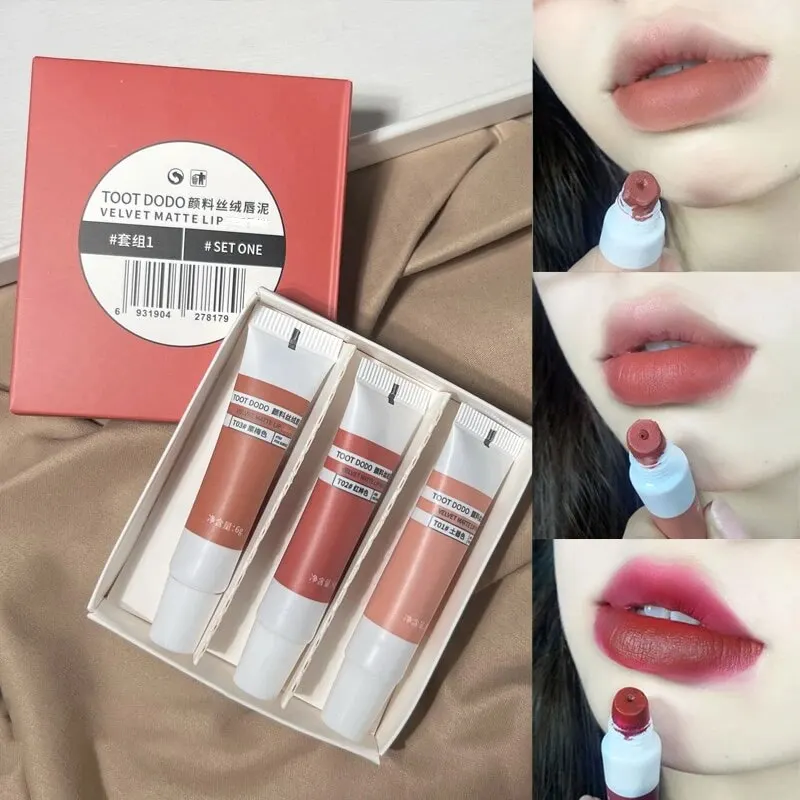 Pcs Lipstick Velvet Matte Set Liquid Lipstick Waterproof Nude Lip