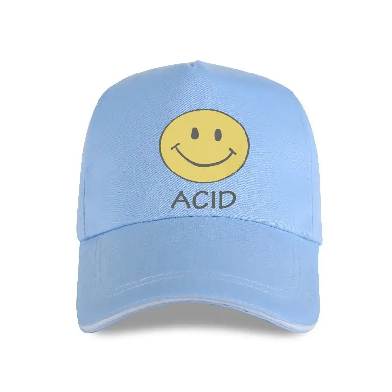 

new cap hat ACID HOUSE SMILE Art Baseball Cap Rave DANCE Ecstasy TECHNO Smilee WHITE Grey 5 Sizes 2021 fashion tops wholesale