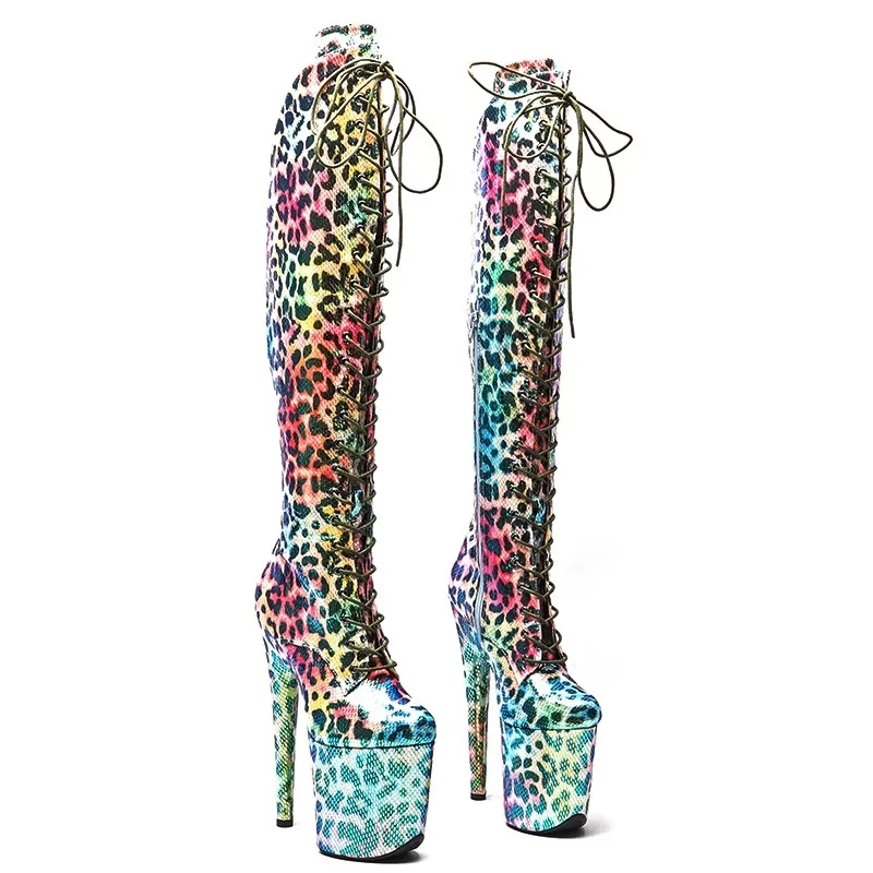 LAIJIANJINXIA New Fashion PU Upper 20CM/8inches Pole Dancing Shoes High Heel Platform Women Modern Over-the-Knee Boots 731
LAIJIANJINXIA New Fashion PU Upper 20CM/8inches Pole Dancing Shoes High Heel Platform Women Modern Over-the-Knee Boots 731