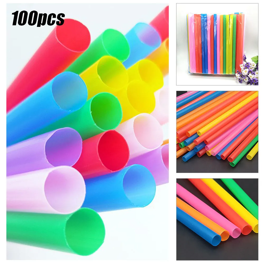 100pcs Big Tube Disposable Juice Straws Colorful Milktea Drinking Straws Party Birthday Supplies Kitchen Black Party Supplies
100pcs Big Tube Disposable Juice Straws Colorful Milktea Drinking Straws Party Birthday Supplies Kitchen Black Party Supplies