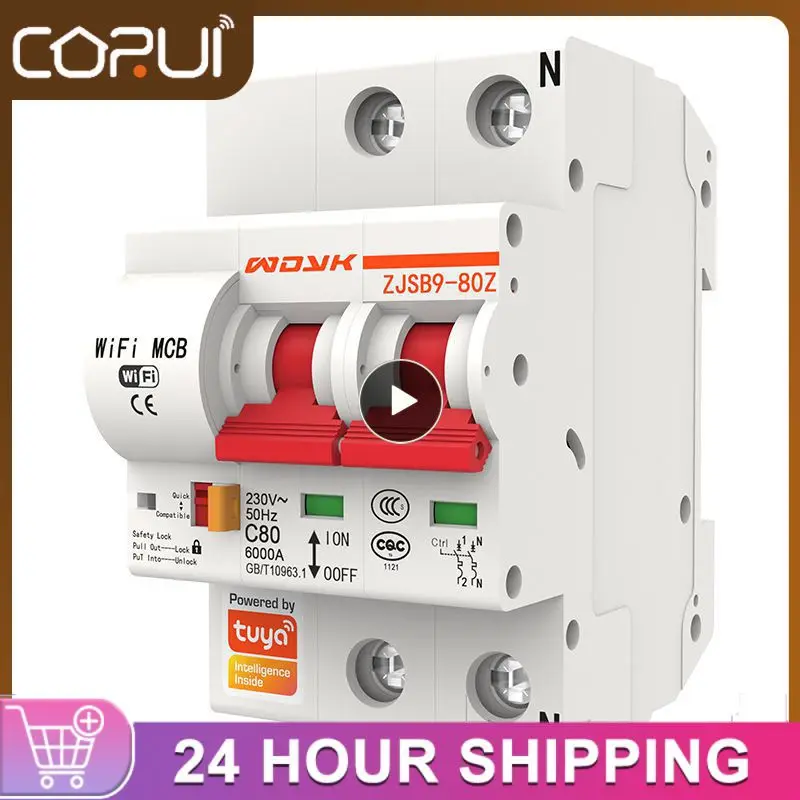 1PCS Tuya 40A 1P/2P/3P/4P WiFi Smart Circuit Breaker Automatic Switch overload short circuit protection with Alexa home
1PCS Tuya 40A 1P/2P/3P/4P WiFi Smart Circuit Breaker Automatic Switch overload short circuit protection with Alexa home