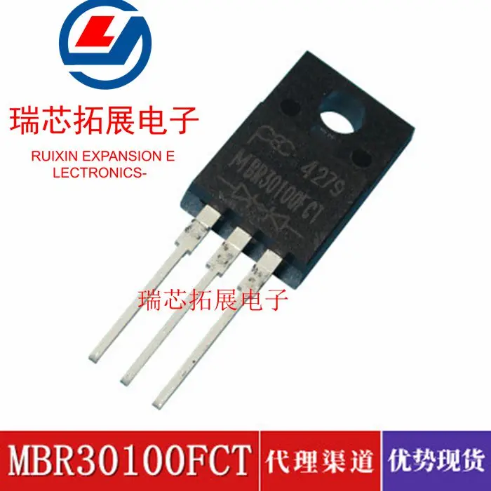 

30pcs original new MBR30100FCT Schottky diode 30A/100V TO-220F