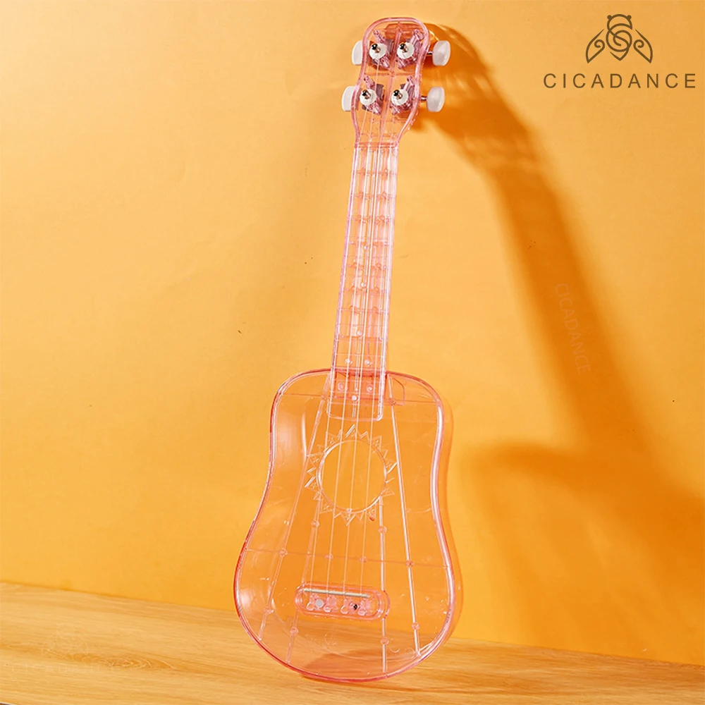 

21Inch Ukulele 4 String Kids Guitar Soprano Ukuleles Transparent With Accessories Musical Instruments Beginner Gifts