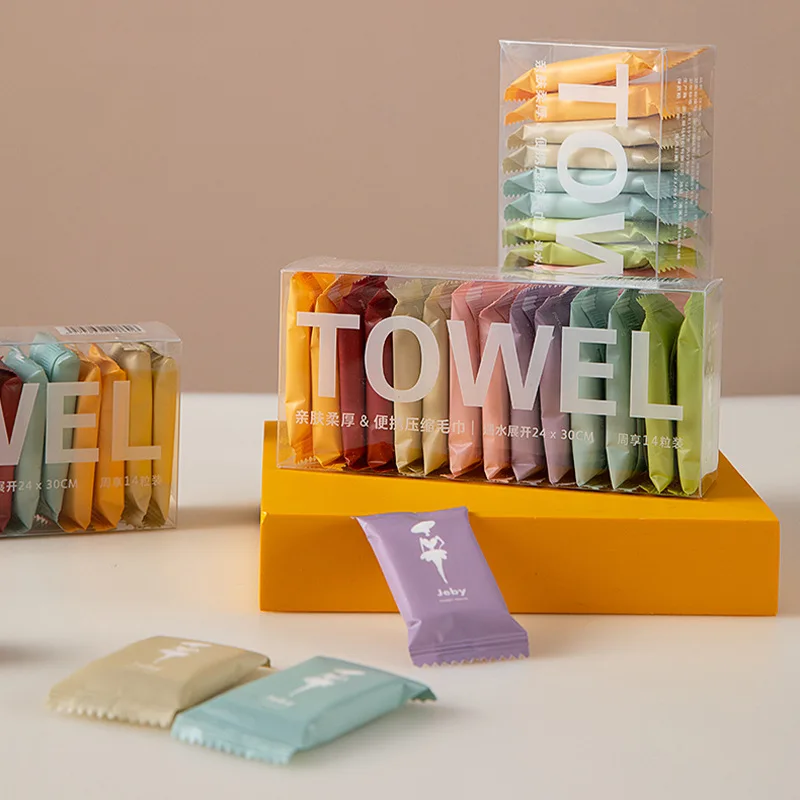 14 Pcs/set Disposable Compressed Towel Portable Independent Packaging Hand Towel for Travel Wash Face Make-up Remover Supplies
14 Pcs/set Disposable Compressed Towel Portable Independent Packaging Hand Towel for Travel Wash Face Make-up Remover Supplies