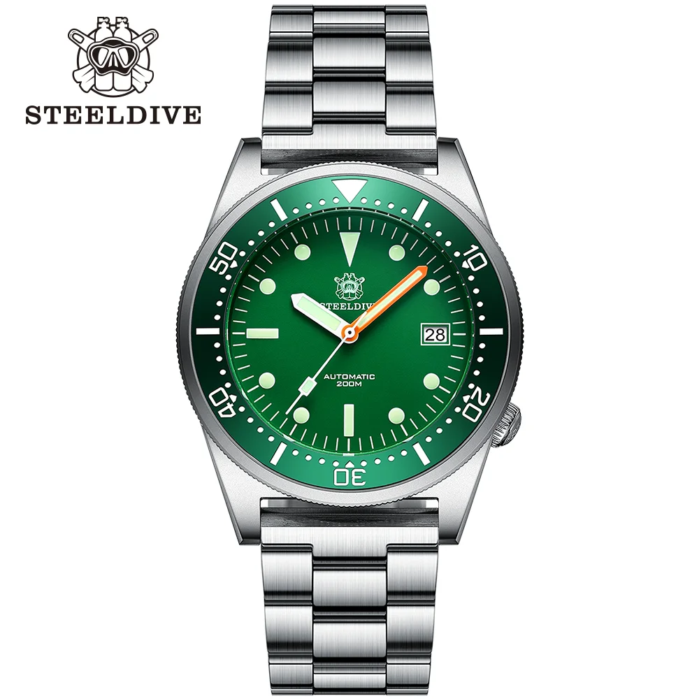 

NEW STEELDIVE SD1979 Luxury Mechanical Dive Watch 200M Waterproof NH35 Automatic Movement Swiss Luminous Shark Men's Wristwatch