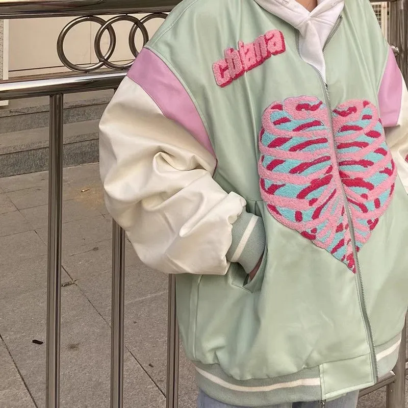 Female coat winter 2021 Harajuku varsity jacket Long Sleeve Zipper Jacket Women y2k Hip Hop Sport Loose Overcoat female vintage
Female coat winter 2021 Harajuku varsity jacket Long Sleeve Zipper Jacket Women y2k Hip Hop Sport Loose Overcoat female vintage