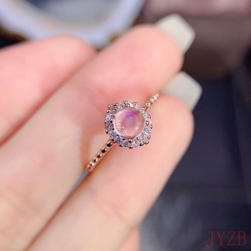 Fashionable natural moonstone sterling silver ring Lady's wedding ring Natural gem Luxury ring Exquisite jewelry gift
Fashionable natural moonstone sterling silver ring Lady's wedding ring Natural gem Luxury ring Exquisite jewelry gift