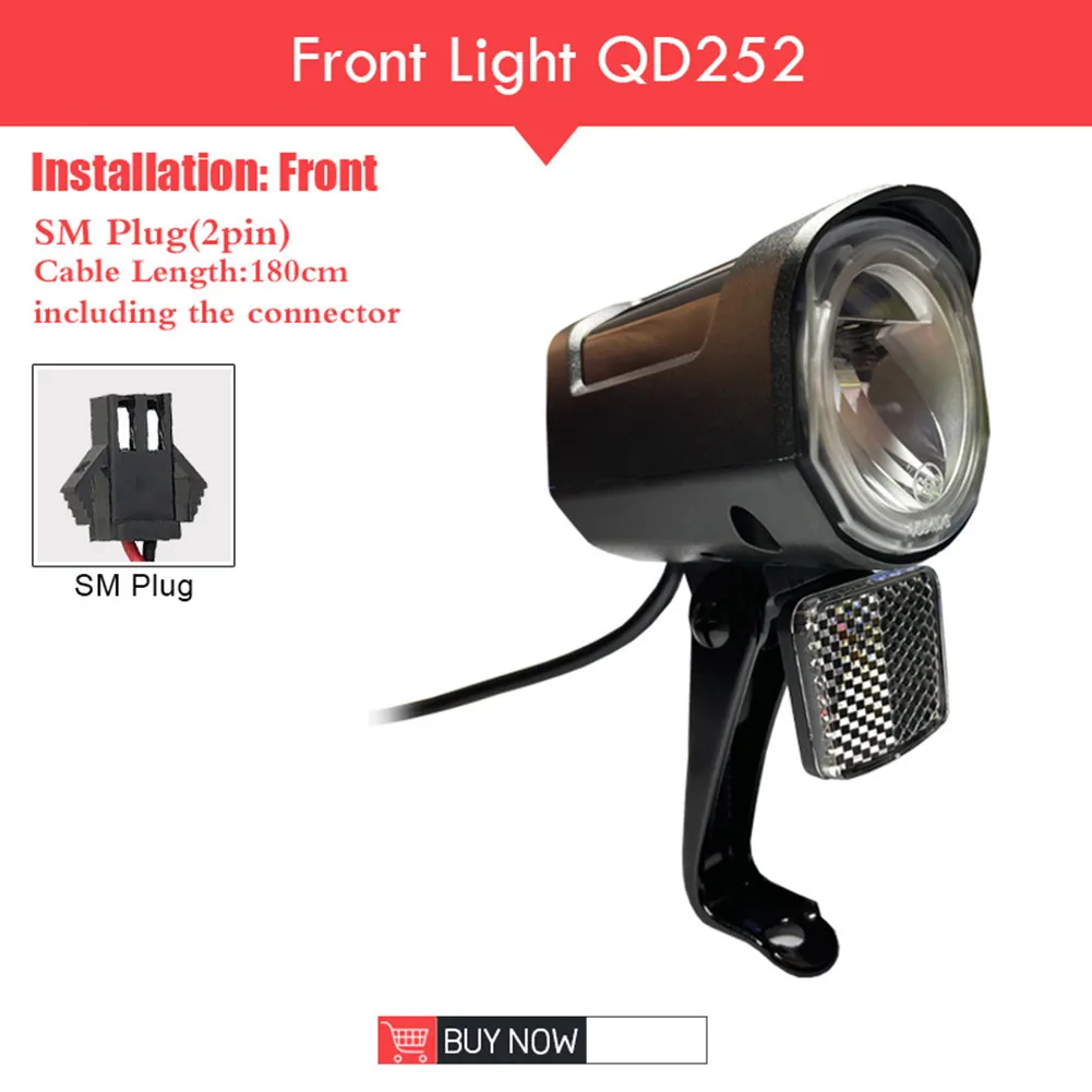 Front Light E-bike Headlight Connector Electric Bicycle LED Lamp 12-72V Accessories Plastic Scooter Waterproof
Front Light E-bike Headlight Connector Electric Bicycle LED Lamp 12-72V Accessories Plastic Scooter Waterproof