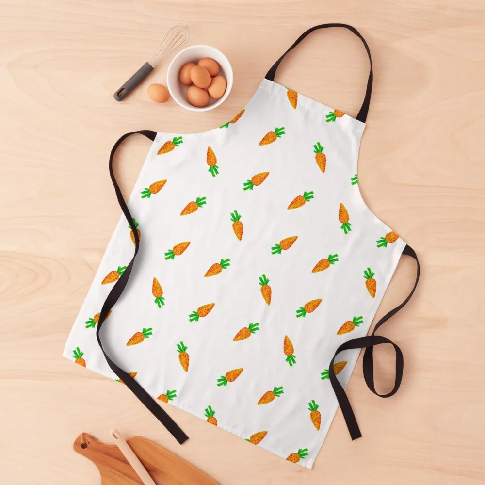 

Hand painted watercolor orange black green carrots Apron For Men kitchen gadgets Kitchens Men Apron