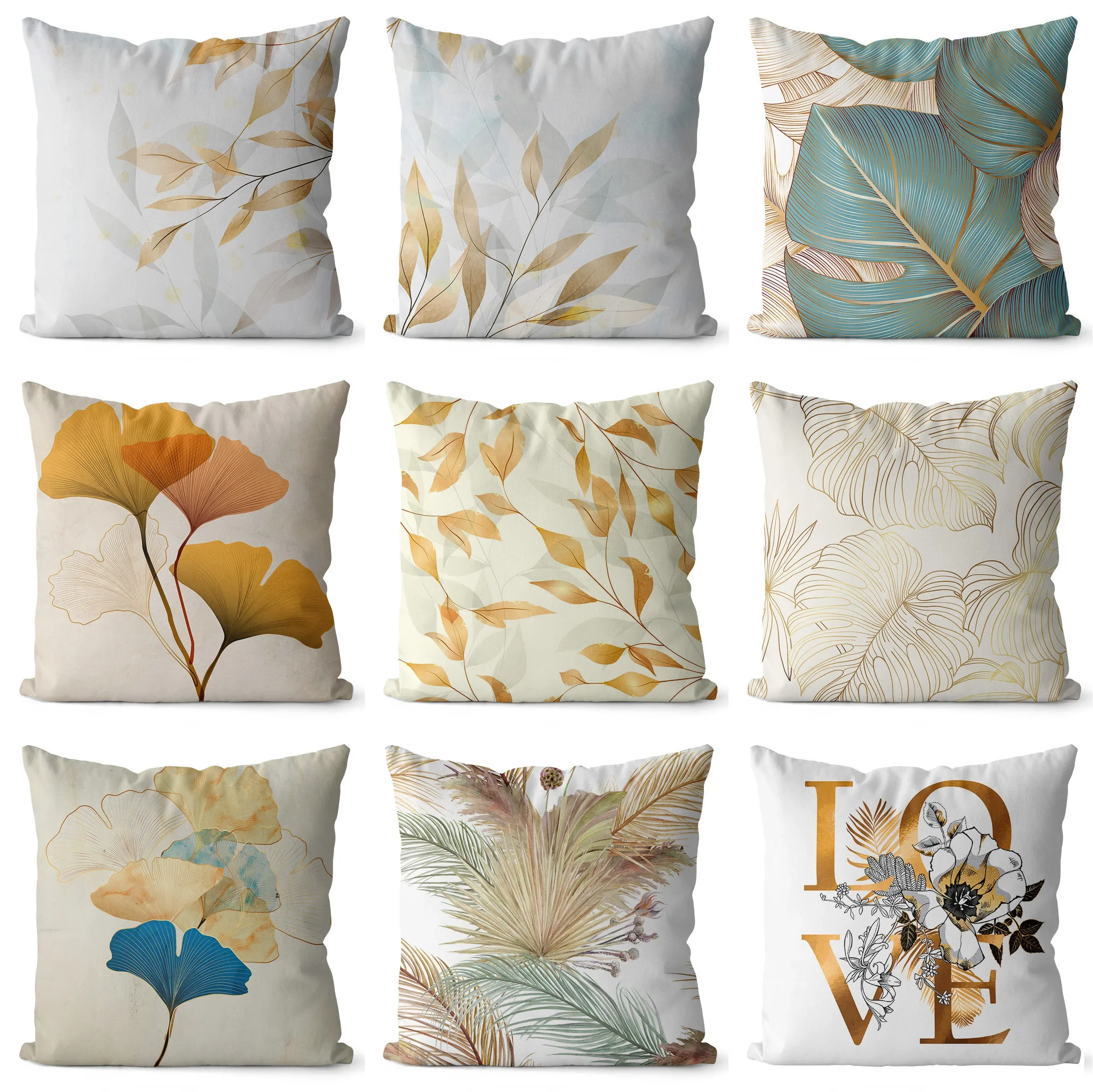 45x45cm Ginkgo Print Cushion Cover Polyester Sofa Pillow Cover Home Decoration Square Pillow Cover Home Decoration
45x45cm Ginkgo Print Cushion Cover Polyester Sofa Pillow Cover Home Decoration Square Pillow Cover Home Decoration